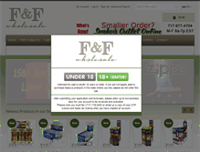 Tablet Screenshot of fandfwholesale.com